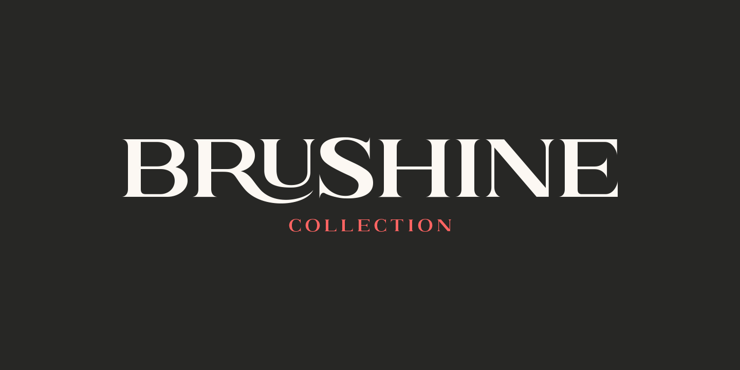Przykład czcionki Brushine Collection Oblique